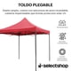 thumbnail image 2 of Carpa Toldo Plegable Reforzado 3x3 Lona Impermeable Acero In, 2 of 8