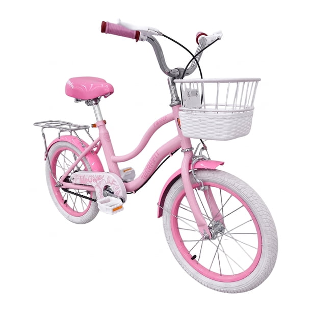 Bicicleta Infantil Para Niña FLOWER Terrafit R20 Color Rosa