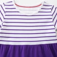 thumbnail image 3 of Vestido de princesa con estampado animal para niña REDARER, manga corta, estilo veraniego, bordado a rayas, para talla 3-4 años, 3 of 4
