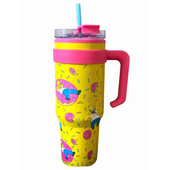 Los Simpsons Termo Alto doble pared con tapa hermetica Marvel capacidad 1.2L