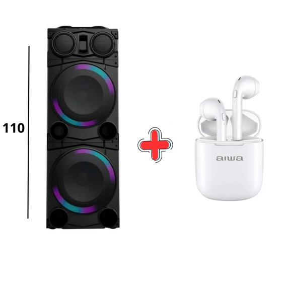 BOCINA AIWA COMBO CON AUDIFONOS