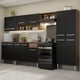 thumbnail image 2 of Cocina Integral 293cm Marrón/Negro Emilly Madesa 01, 2 of 11
