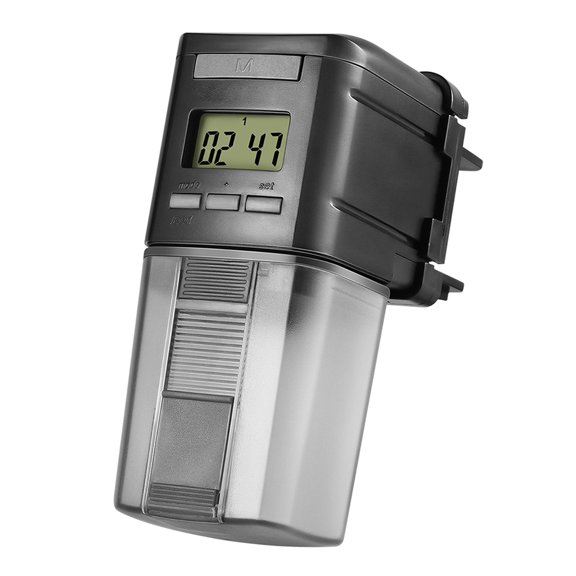 1 PC Alimentador de pescado automático Dispensador de alimentos de pescado Aquario Fesor automático Alimentador automático de pescado eléctrico Alimentador de pescado
