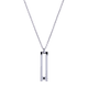 thumbnail image 4 of Collar Hombre LUCKMAN Acero Inoxidable con Zircona Cúbica Modelo Roy Plateado UNITALLA, 4 of 6