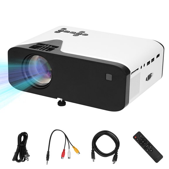 Proyector,Proyector Para El Hogar Proyección Hd 720P Audio Incorporado Compatible Con Ps4/Pc Tomshoo Proyector