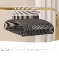 thumbnail image 1 of Lekihaqq Non-slip Hangers Non-marking Thicker Models Without Shoulder Corner Drying Rack Household Clothes Racks Stainless Steel Black White, 1 of 7