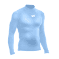 thumbnail image 2 of Playera Deportiva Manga Larga Unisex Licra de Compresion Comoda y Fresca azul cielo CH ZAPARI Licra Deportiva, 2 of 8