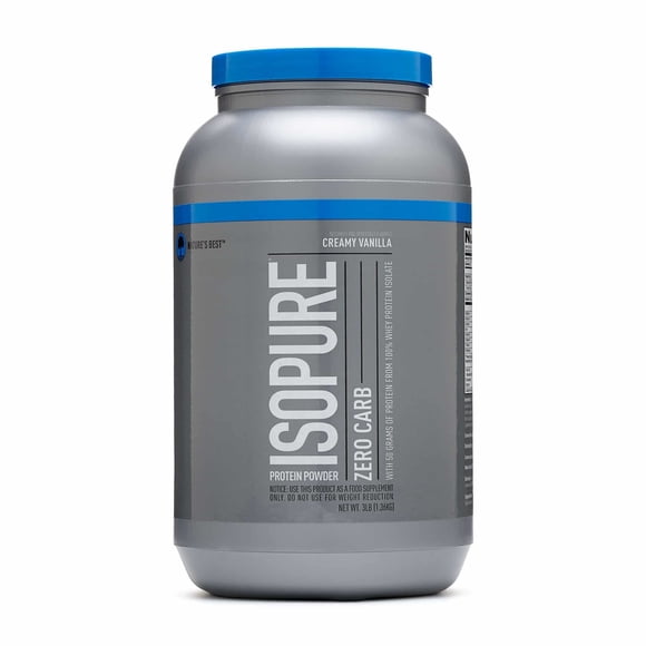 ISOPURE ZERO CARB CREAMY VAINILLA 3 LBS NATURE BEST ISOPURE ZERO CARB CREAMY VAINILLA