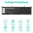 thumbnail image 4 of Batería para portátil Futurebatt 69KF2 86 Wh para Dell XPS 15 9500 9510 9520 Precision 5550 5560 5570 Alienware M15 M17 R3 R4, 4 of 9