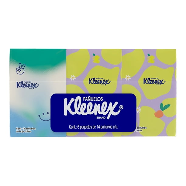 Pañuelos Kleenex 6 paquetes con 14 hojas dobles c/u