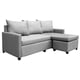 thumbnail image 5 of Sala Esquinera Modular El Bazar Store Vancouver Gris plata 175x130 cm Sofa Lado derecho ó izquierdo Económica, Tela Lino, 5 of 7