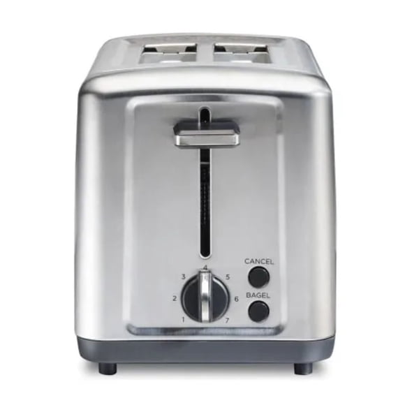 Tostador de Pan Hamilton Beach 2 Rebanadas Acero Inoxidable Cepillado | Tostador Ranuras Extra Anchas, Toast Boost, Apagado Automático (Reacondicionado)