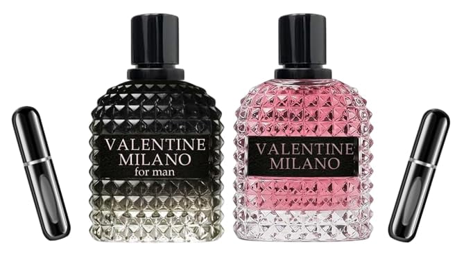 Set de regalo de perfume Valentine Milano EDP 100 ml x2 para mujer/hombre
