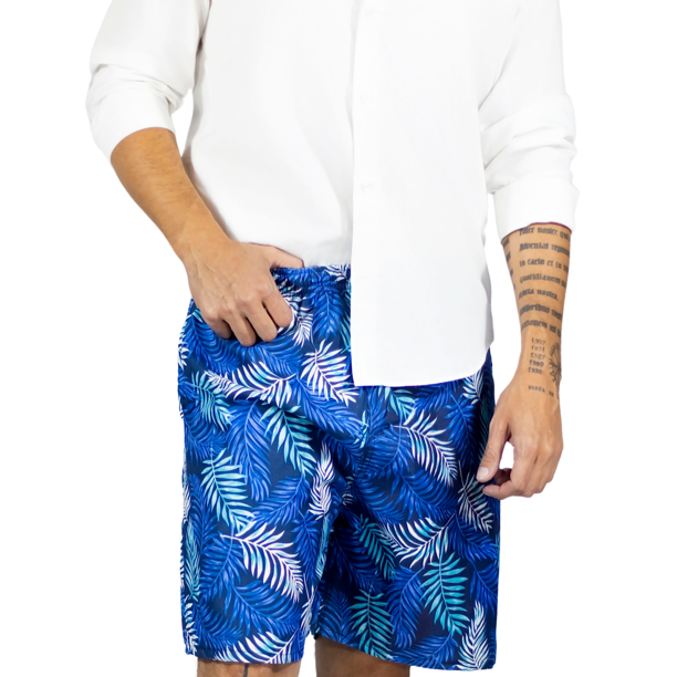 Short Hombre Traje de Baño o Casual Cintura Ajustable y Bolsas