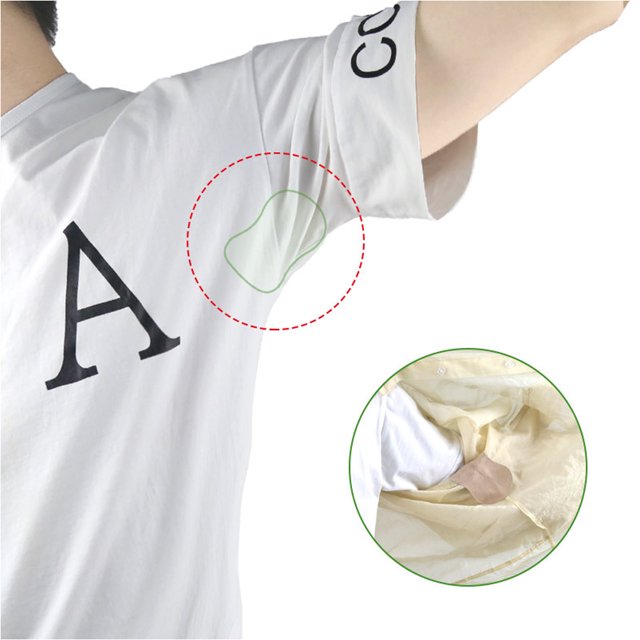 Almohadillas adhesivas para el sudor, almohadillas adhesivas para el sudor, desodorante antitranspirante, pegatinas absorbentes para el sudor, 10 Uds.