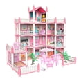 thumbnail image 3 of Casa de muñecas DIY para montar con muebles y accesorios con figura de muñecas para cumpleaños con 11 habitaciones, 3 of 9
