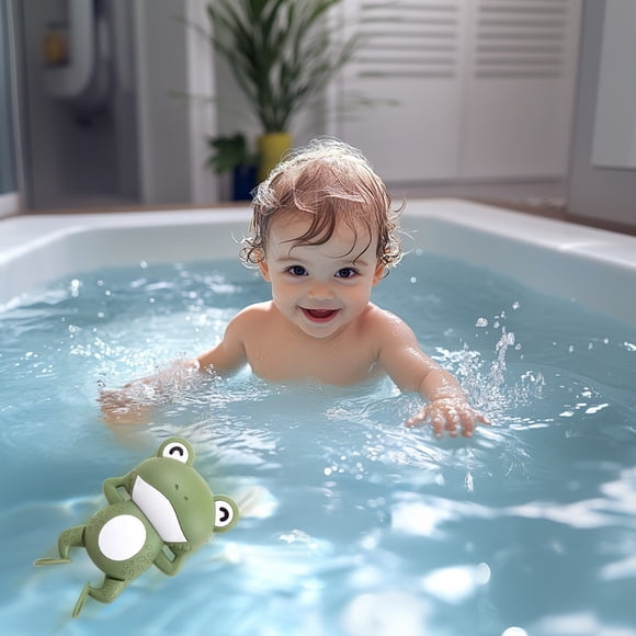 Juguetes de piscina, juguetes para niños pequeños, juguetes de baño para niños y niñas - Juguetes para bebés para nadar y jugar en el agua Barco de plástico