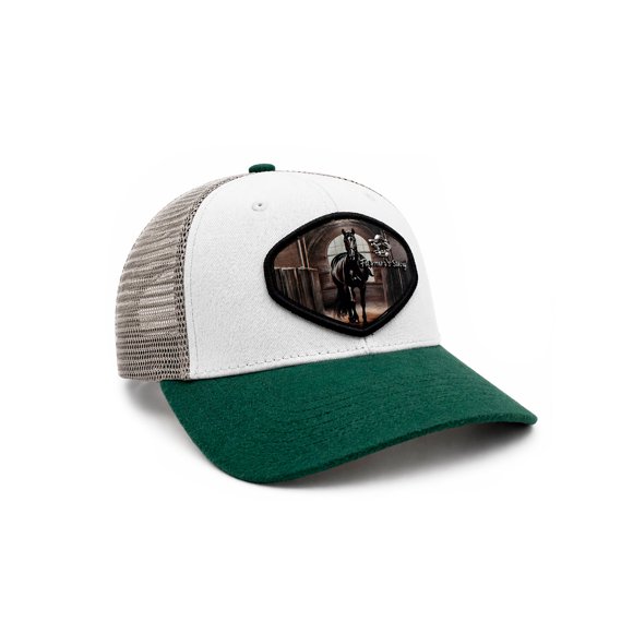 Knite Gorra Hombre Farmer Horse Legacy Negro Estilo Trucker Transpirable Vaquera