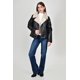 thumbnail image 5 of Chamarra aviador efecto piel Roman Fashion /Juvenil, 8195 (Negro) negro EG, 5 of 5