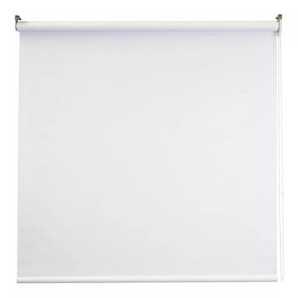 DecoKing Persiana para Ventana Enrollable Horizontal Blackout 140cm ancho x 180cm alto Blanco