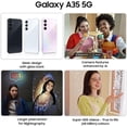 thumbnail image 2 of Samsung Galaxy A35 5G + 4G LTE (128GB + 6GB) Pantalla 6.6" 120Hz / Triple Cámara de 50MP / GSM Desbloqueado / Versión Internacional Smartphone Dual SIM / Nuevo (SM-A356E), 2 of 6