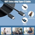 thumbnail image 2 of Adaptador de Enchufe Charger USB Tipo C de Pared de Carga Súper Rápida de 45W Cable de 10 Pies para Samsung Galaxy S25 Ultra S24 S23 S22 + Ultra A56 5G, 2 of 8