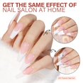 thumbnail image 3 of Fake Nail AILLSA French Gel Uñas Puntas para uñas, 180 unidades, ataúd largo, 3 of 7