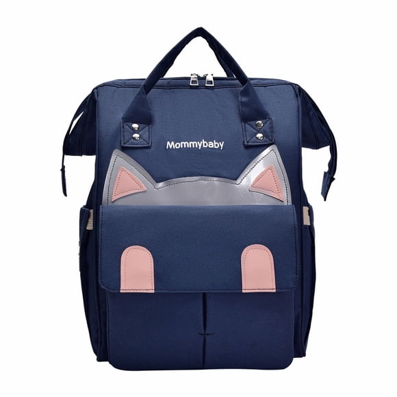 Mochila Pañalera Multifuncional de Gran Capacidad con Bolsillos Aislados para Biberones, Bolsillo Trasero Antirrobo, Nylon Duradero, Diseño de Doble Hombro para Viajes y Uso al Aire Libre, 40x25x16cm