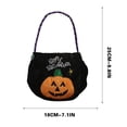 thumbnail image 3 of Amzcrzy Caja De Almacenamiento De Adornos, Organizadores De Armario Y Almacenamiento, Bolsa De Calabaza De Halloween, Canasta De Accesorios De Halloween De Mano, Bolsa De Dulces No Tejida, Bolsa De C, 3 of 6