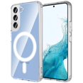 thumbnail image 1 of Funda Hensinple para Samsung Galaxy S22 de 6.1 pulgadas, transparente, magnética, 1 of 9