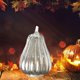 thumbnail image 4 of Decoración de calabazas de cristal para el hogar, accesorios de linternas LED para otoño, Acción de Gracias y Plata 2, 4 of 8