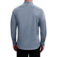 thumbnail image 3 of CAMISAS DE VESTIR FORMAL DE MANGA LARGA CON CUELLO PUNTA PARA HOMBRE EN COLOR GRIS TAMAÑO S, 3 of 6