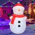 thumbnail image 4 of Juguetes inflables de PVC, decoraciones navideñas, inflables navideños, muñecos de nieve con luces LED, decoración inflable navideña para exteriores, decoración de patio, muñeco de nieve para fiestas, 4 of 7