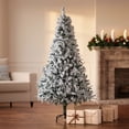 thumbnail image 1 of Árbol Nevado de Navidad 1.80 m Artificial con Soporte Metal 800 Ramas Frondoso Decoración Navideña, 1 of 7