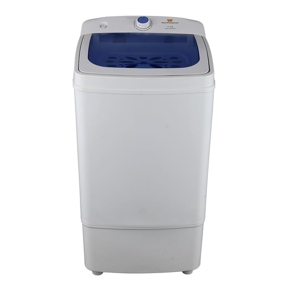 Secadora Centrífuga White-westinghouse Capacidad 6 Kg, Tapa Abatible Y Gabinete De Plástico, Doble Dispositivo De Seguridad, Cesta De Acero Inoxidable, Manguera De Desagüe Y Llenado Mod. Wwcsd88skb