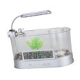 thumbnail image 1 of Pecera de escritorio Yuyangstore Tanque de acuario de escritorio con accesorios de reloj LED, 1 of 7
