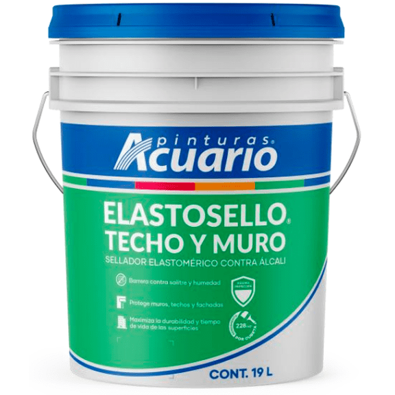Sellador Acuario Elastosello Techo Y Muro Cubeta 19 Litros