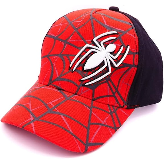 Marvel Gorra de béisbol Spider-Man para niños ajustable de algodón