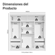 thumbnail image 3 of Ropero Closet Madesa Reno 3 Puertas Corredizas 4 Cajones B, 3 of 9