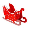 thumbnail image 2 of Adorno de mesa para trineo navideño | Escena de trineo de madera en miniatura de Papá Noel | Centro de mesa rústico para las fiestas | Detalles decorativos duraderos para ventanas | Gran tamaño, 2 of 4