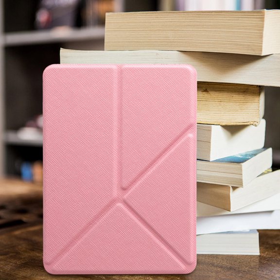 unbranded Cubierta Para E-Book Rosa Con Interior Y Función Auto Wake Para Uso Diario