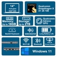 thumbnail image 2 of Laptop ASUS VivoBook 14 14 Pulgadas Snapdragon X 8 Cores 16GB RAM 1TB SSD Windows 11, 2 of 5