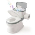 thumbnail image 1 of BEBBLY Bañito Entrenador Infantil con Sonido Musical Portarrollo y Almacenamiento Asiento Antiderrapante para Niños y Niñas de 6 Meses a 3 Años Fácil de Limpiar Ideal para Aprender a Ir al Baño (Gris), 1 of 7