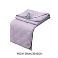 thumbnail image 3 of Edredón doble azul y morado | Funda nórdica de poliéster suave para todo tipo de clima | 100 x 150 cm (39 x 60 pulgadas) | Diseño de puntadas | Lavable a máquina | Opciones en azul marino, morado,, 3 of 7