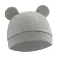 thumbnail image 2 of Gorros para bebés con orejas de oso, sombrero para bebé recién nacido, disfraces, accesorios de fotografía para recién nacidos Gris, 2 of 8