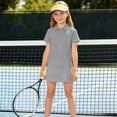 thumbnail image 4 of Conjunto de 3 piezas para niños y niñas: blusa de manga corta, uniforme escolar, camiseta deportiva, suave, transpirable, informal y bonita, como se muestra en la imagen, paquete de 3, de 2 a 15 años., 4 of 5
