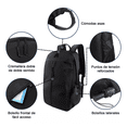 thumbnail image 2 of Mochila Laptop Hombre,impermeable Y Resistente Al Desgaste Con Cargador Usb Negro Lab.G Mochila Escolar, 2 of 4