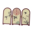 thumbnail image 2 of Biombo decorativo de arte tradicional chino, adorno de Feng Shui, mini biombo plegable 175 cm x 015 cm x 111 cm, 2 of 9