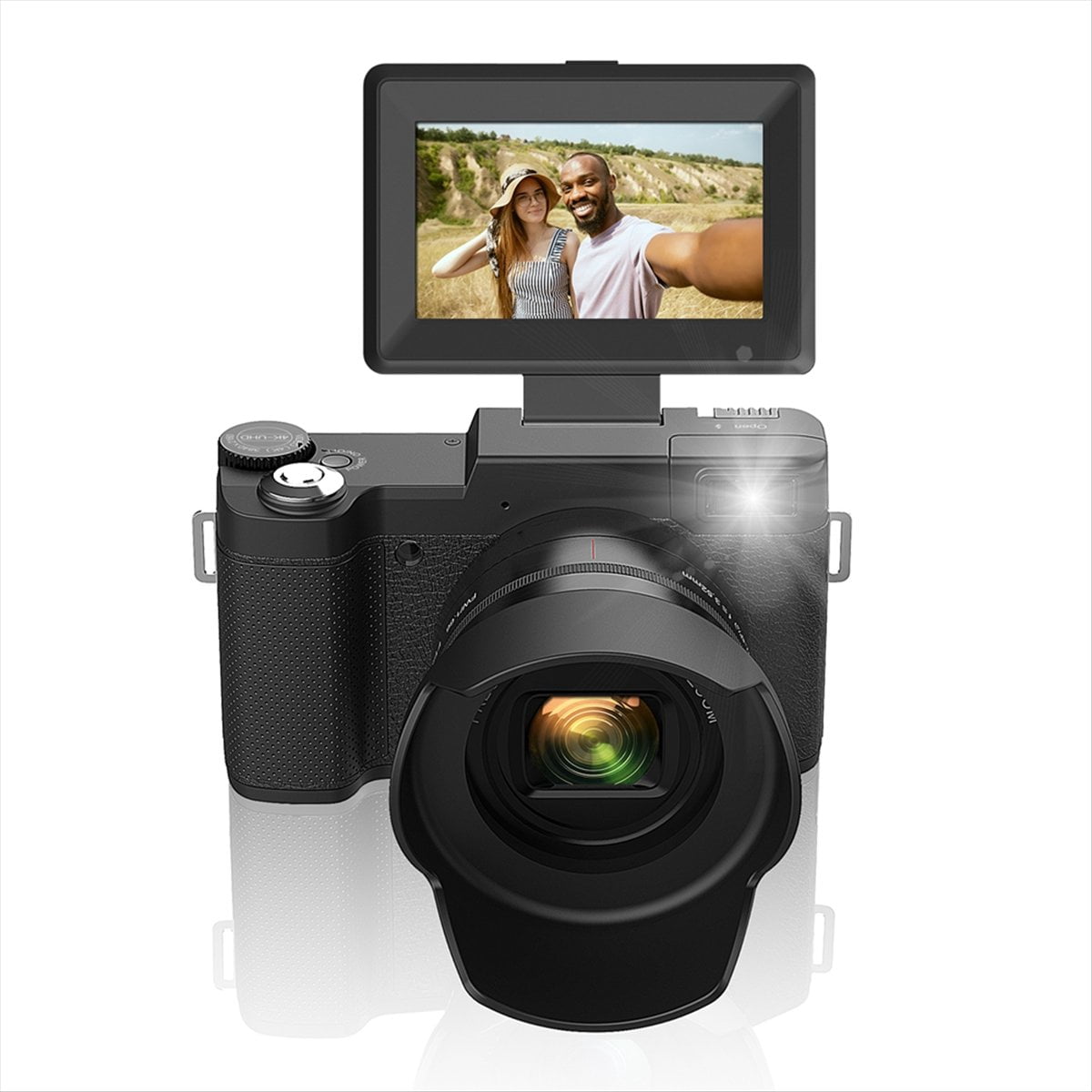 Cámara Fotográfica 4K de 48MP con Zoom Óptico de 5X y Zoom Digital de 8X, Cámara Compacta con Enfoque Automático