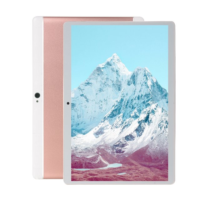 tablet pc android 5.1 sistema operativo 10.1 pulgadas pantalla hd ocho núcleos procesador 1gb ram y 16gb rom tf expansión admite wifi incorporado, bluetooth, gps tablet pc Rosa tablet Android 5.1 10.1" frontal centrada con pantalla HD 1280x800 que muestra paisaje; marco blanco y cámara frontal visible; reverso rosa metálico en ABS con cámara trasera, medidas 24x17x0.69 cm, octa core, ranura TF, Wi‑Fi, Bluetooth y GPS; también adecuada para lectura y multimedia.
